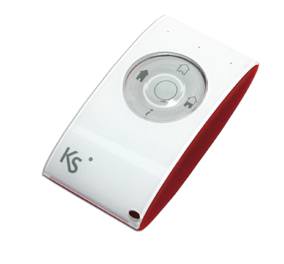 01758 Bi-directionele keyfob rood, inclusief batterij