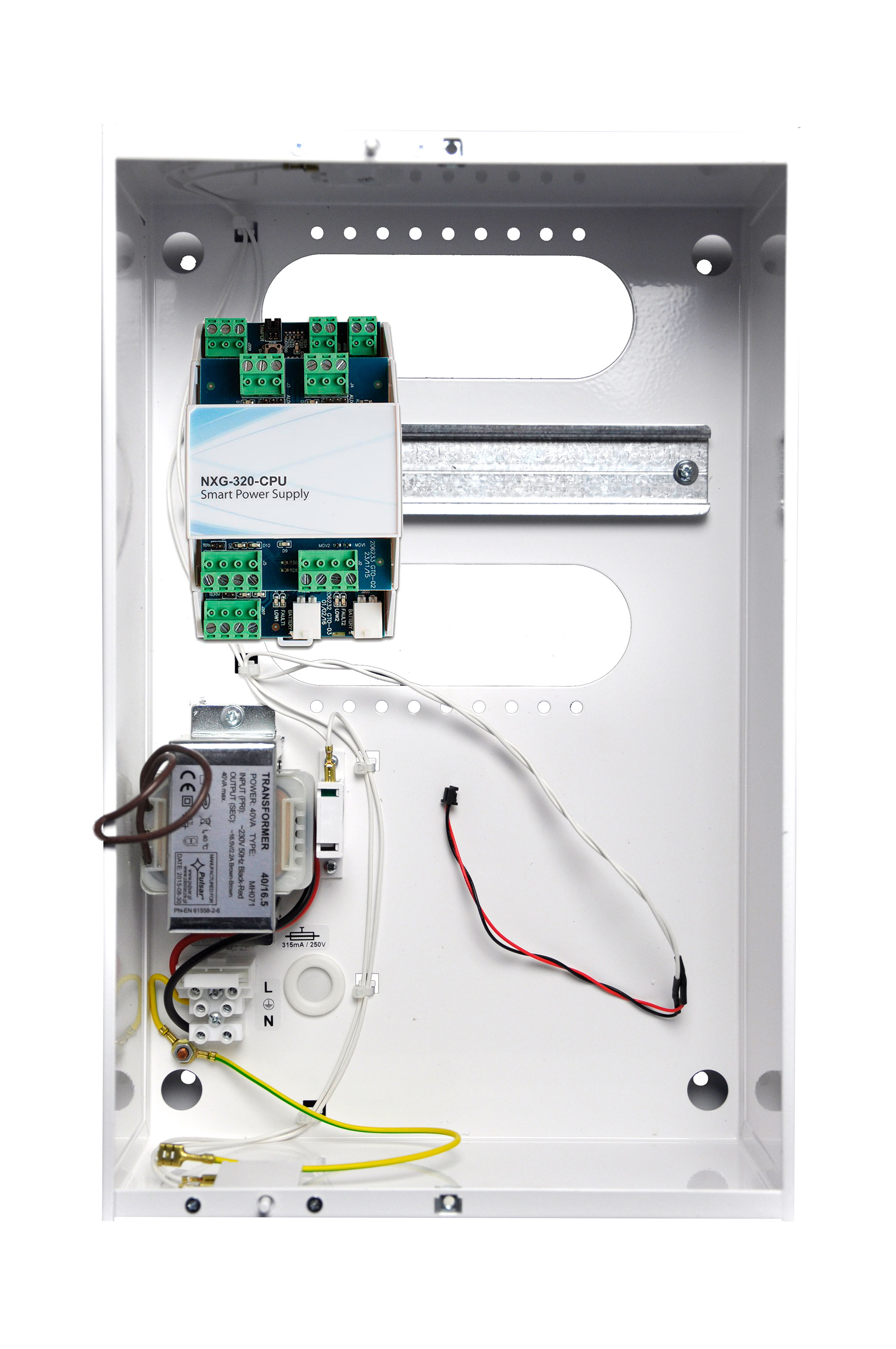 01395.1 Voeding NXG-320-CPU + NXG-005 metalen behuizing & trafo