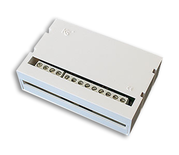 01874 Behuizing voor AUXI, AUXI-10, AUXI-L, AUXI-R, aansluitbaar op DIN-rail