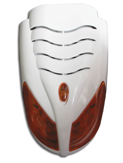02873 UIT ASSORTIMENT -Buitensirene met flitslicht