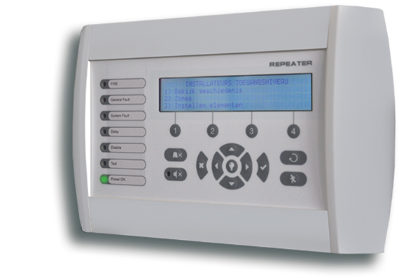 02935 Actief nevenpaneel / bedienveld voor Simpo en IRIS centrale, wit