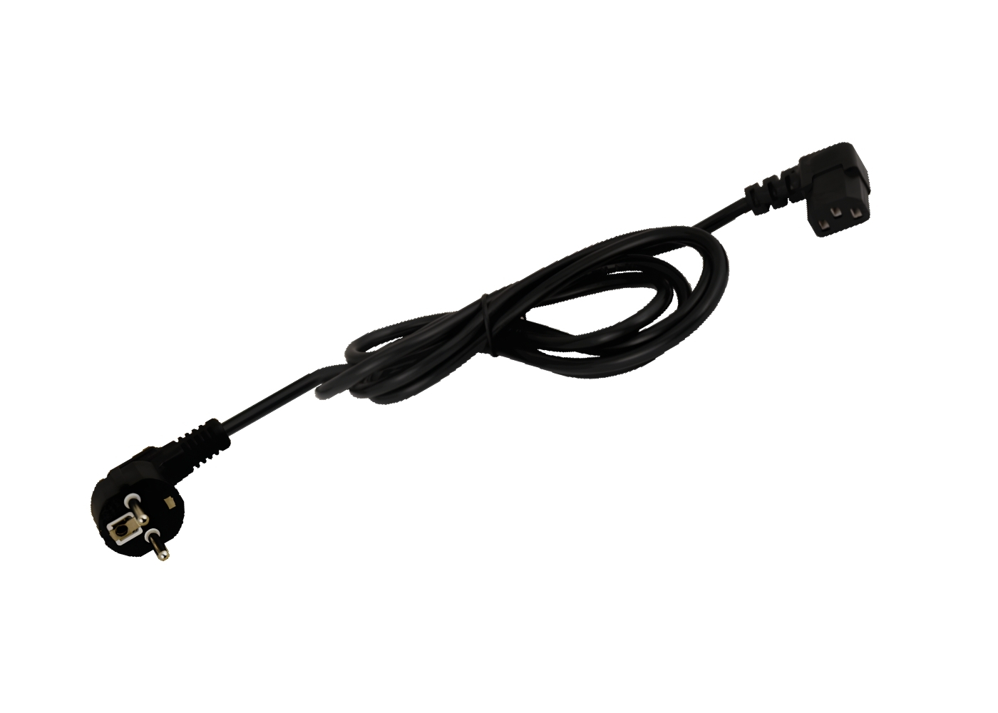 09268 Voedingskabel 230VAC 1.8m CEE 7/7 naar Haakse IEC C13 - NETTO PRIJS