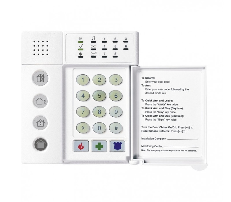 10000021 UIT ASSORTIMENT
LED keypad voor NX,8 zones, horizontale deur