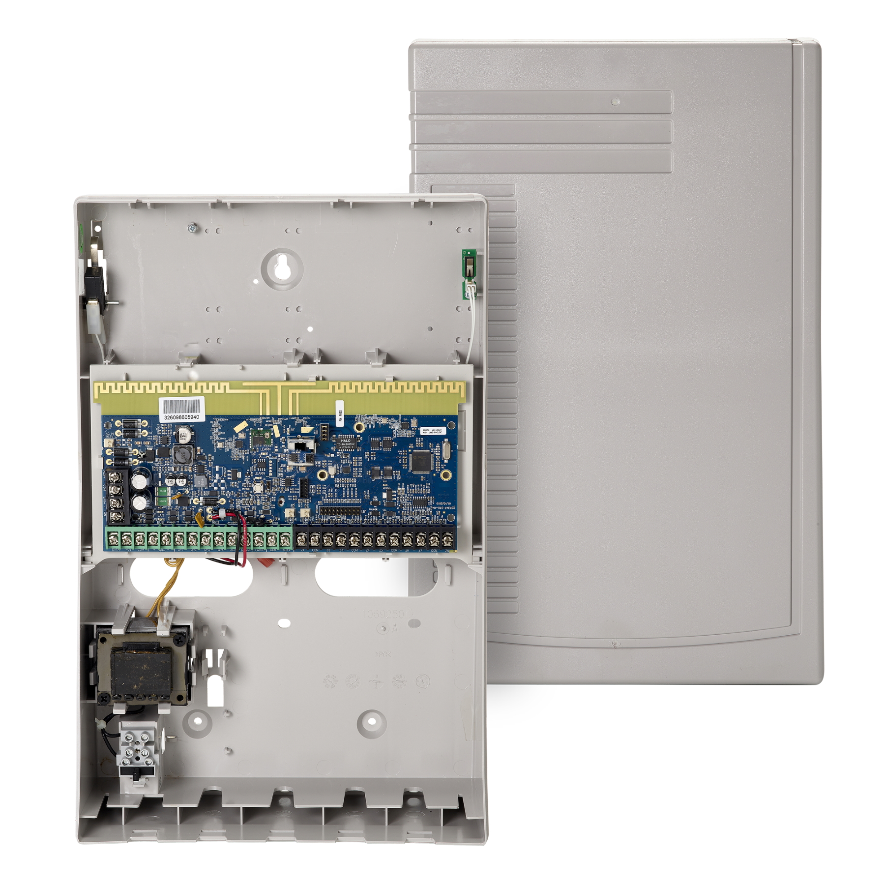 10000094.A NXG-9-RF IP centrale 8-48 zones, kunststof kast, 433Mhz LoNa ontvanger inclusief 7 Ah/12vdc accu