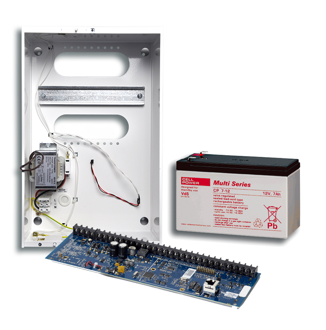 10000181 NXG-8 IP centrale 8-48 zones in NX-005 behuizing inclusief 7 Ah/12Vdc accu