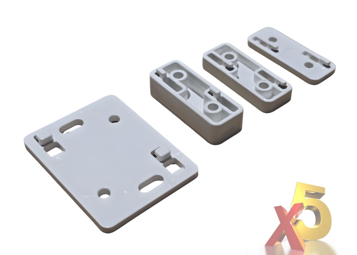 10020131 Spacer voor Micro POLI wit (5 stuks), 2.8 mm, 6mm en 10mm