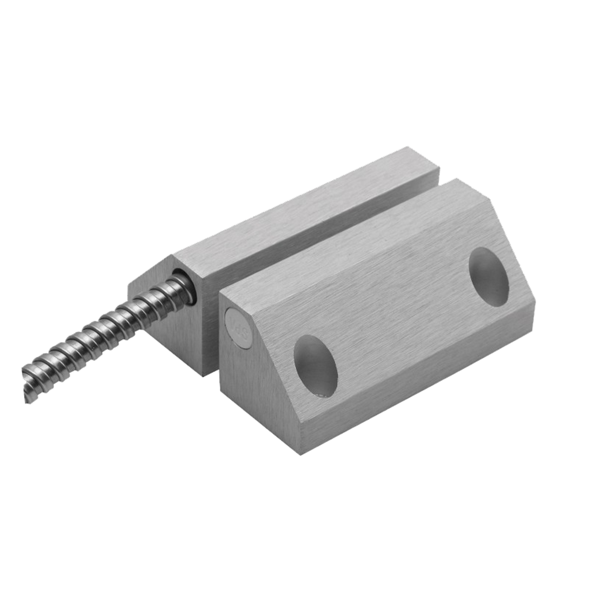 10060004 Aluminium poortcontact, set 2 schuine kanten