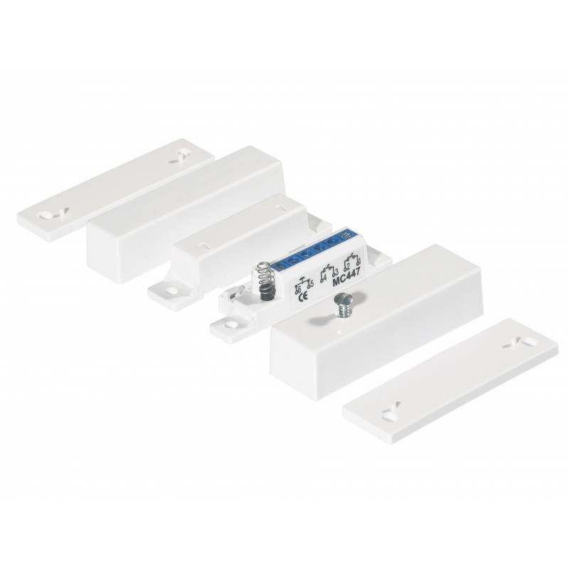10060024 Opbouw magneetcontact, 2x NC, wit