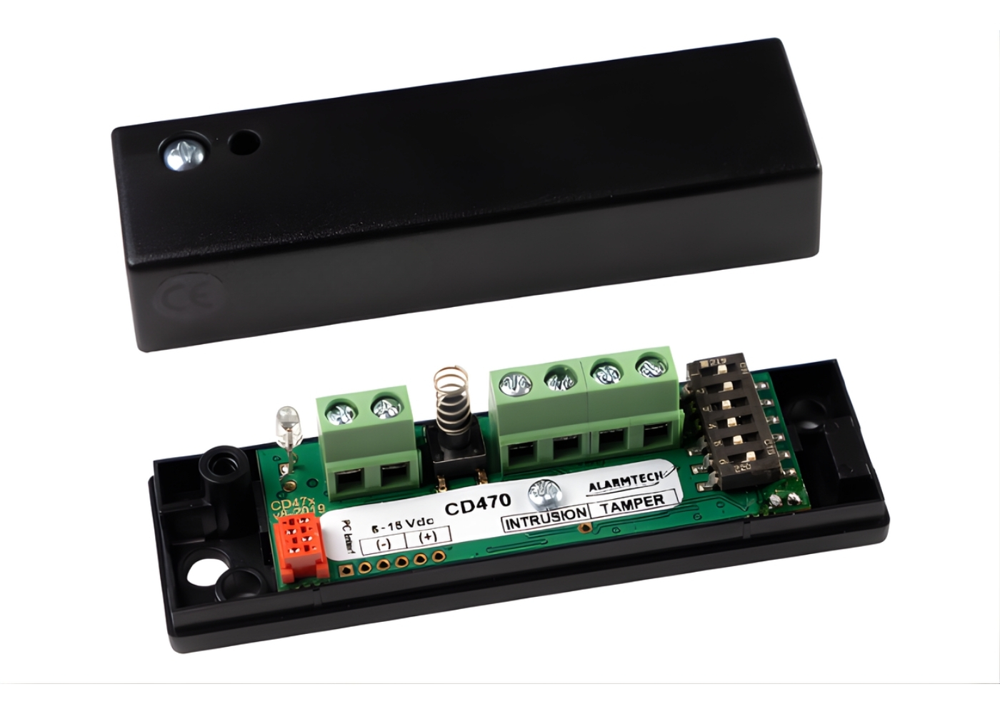 10060087 Programmeerbare piëzo schokdetector, zwart