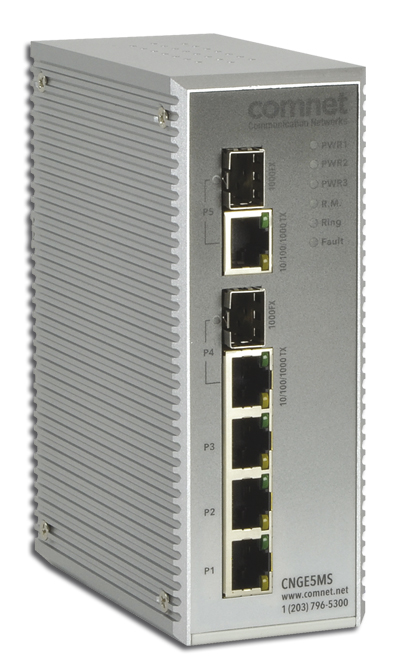 16632 Industriële 5 poorts managed Ethernet switch, layer 2