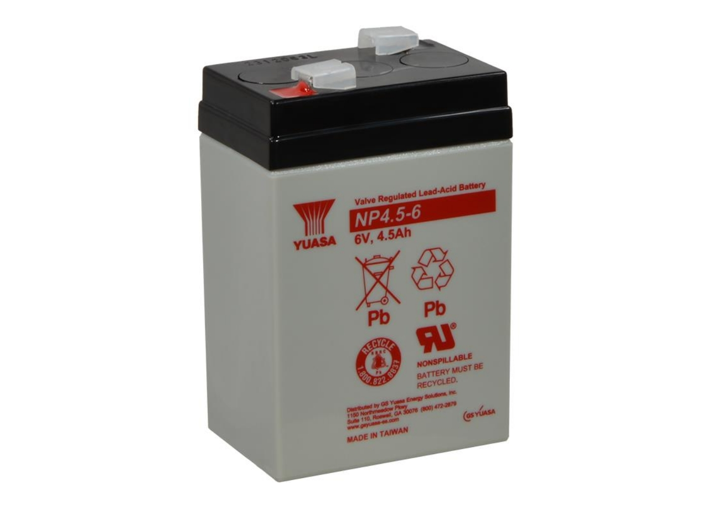 18087 YUASA 4.5 Ah 6Vdc NP 4.5-6 accu