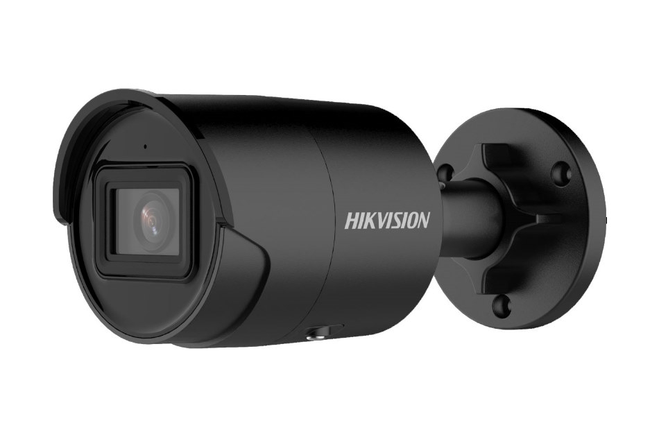 20000727 Hikvision AcuSense 4MP WDR Mini IR Bullet IP Camera, 2.8mm, ingebouwde micro, zwart