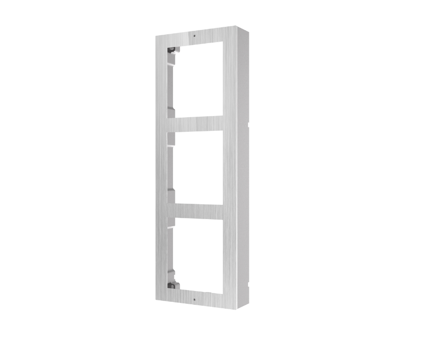 20000779 Hikvision Opbouwframe 3 modules, RVS