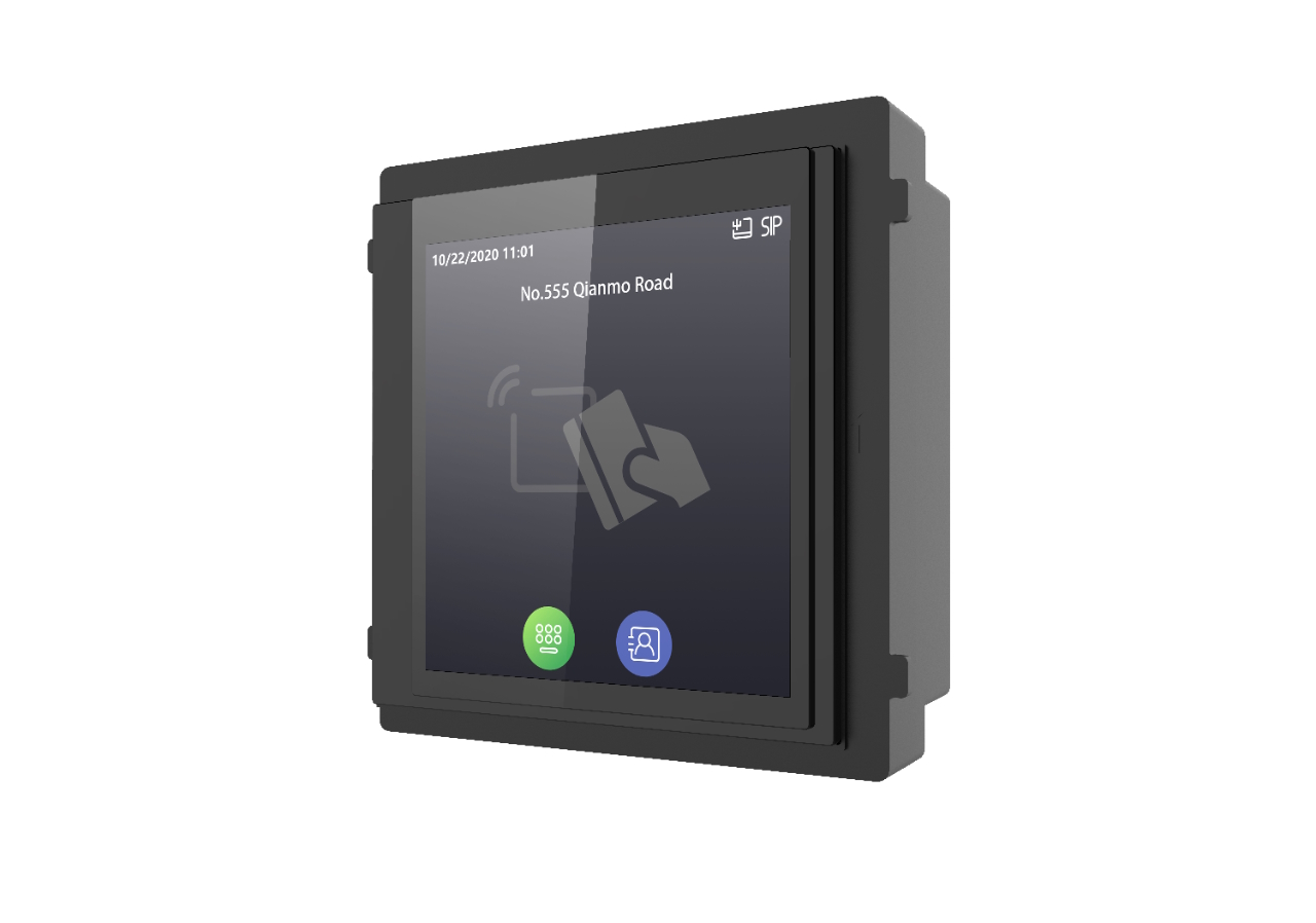 20001058 Hikvision Touch & Display module, 4" touch screen met Mifare kaartlezer, IP65, IK8