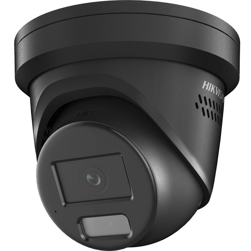 20001189 Hikvision 8 MP ColorVu Smart Hybrid Light Dual Illumination Turret IP Camera, 2.8mm, mic, zwart
