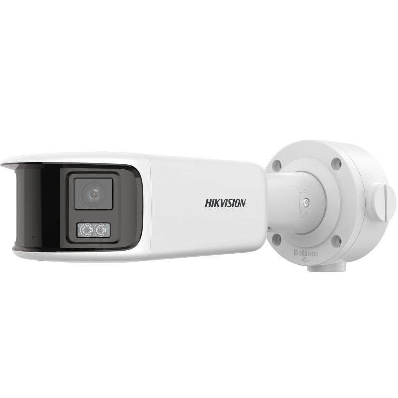 20001232 Hikvision ColorVu 8MP Panoramic WDR IP Turret camera, 4 mm, flitslicht, audio alarm, IP67