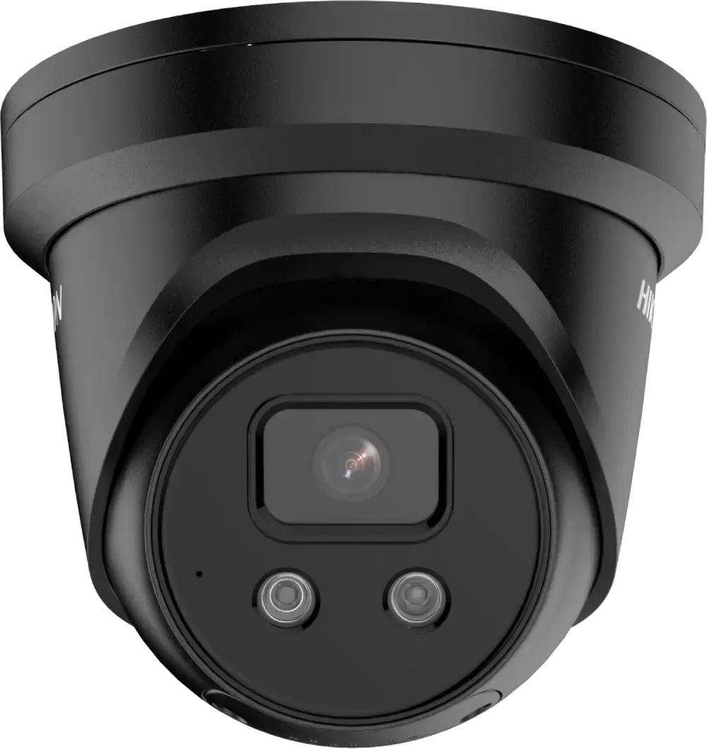 20001281 Hikvision AcuSense 4MP Mask detection turret camera, zwart