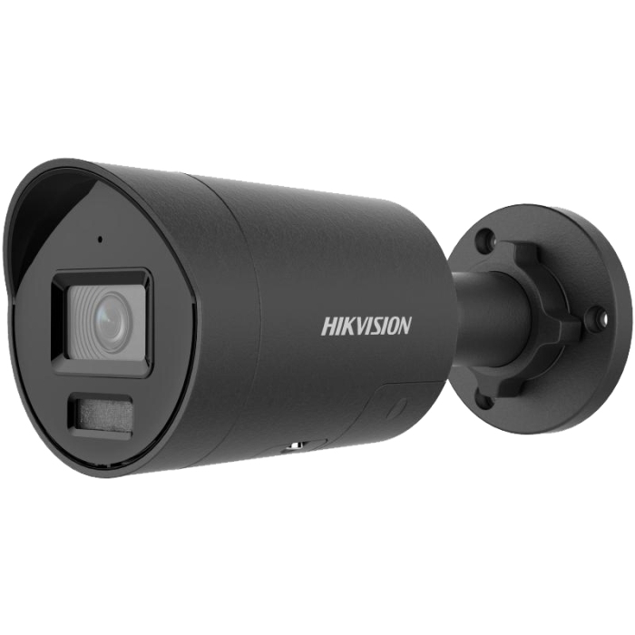 20001283 Hikvision 4 MP Smart Hybrid Light Dual Illumination Bullet IP Camera, 2.8mm, mic, zwart