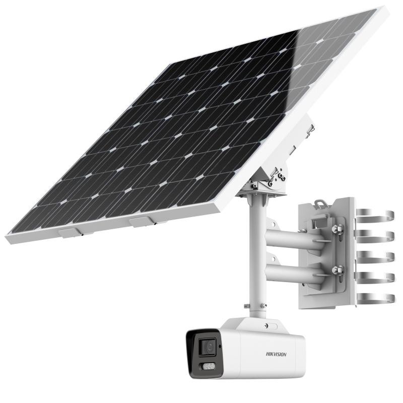 20001310 Hikvision 4MP Motorized Varifocal Bullet Solar Power 4G Network Camera Kit