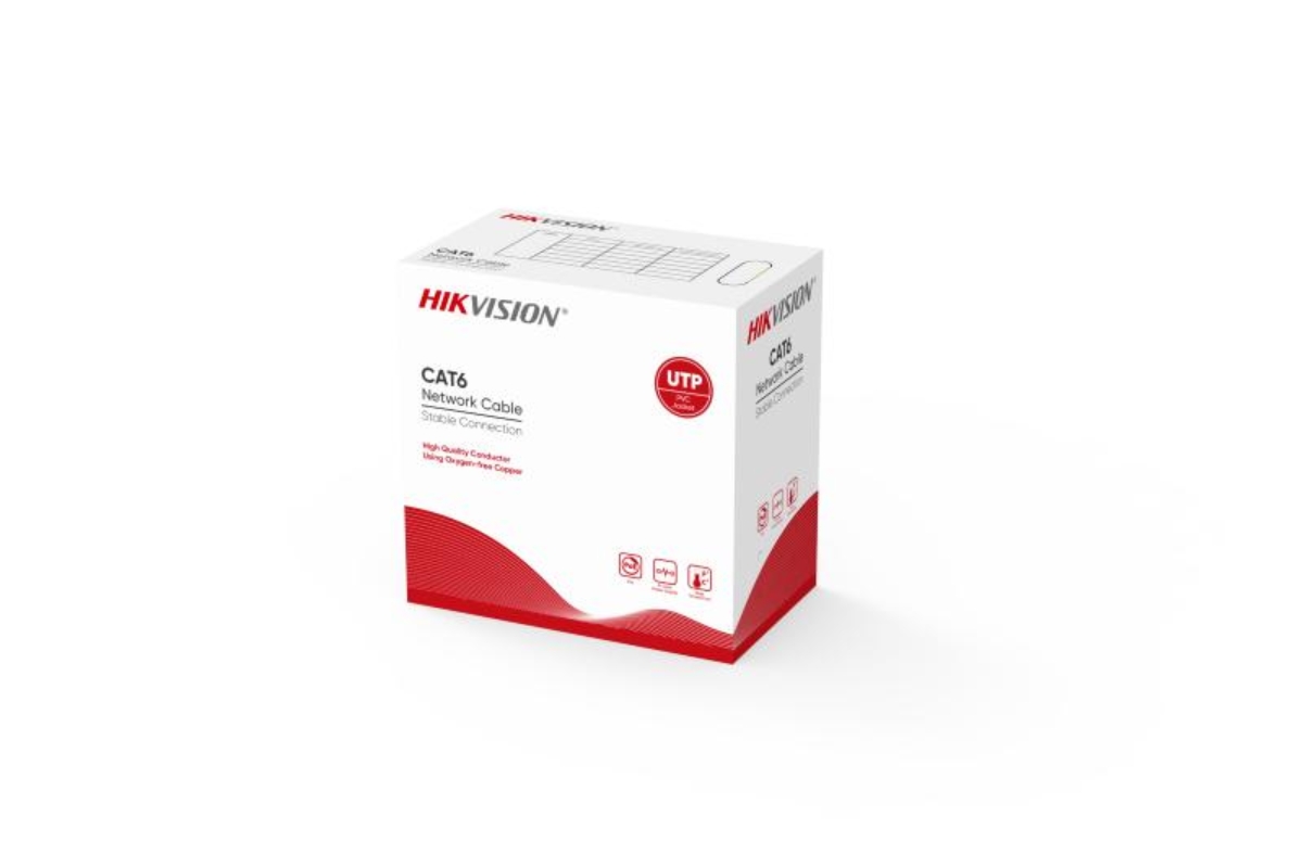 20001664 Hikvision 305 m CAT6 UTP Netwerk kabel (Solid Copper, 0.53 mm, CM)