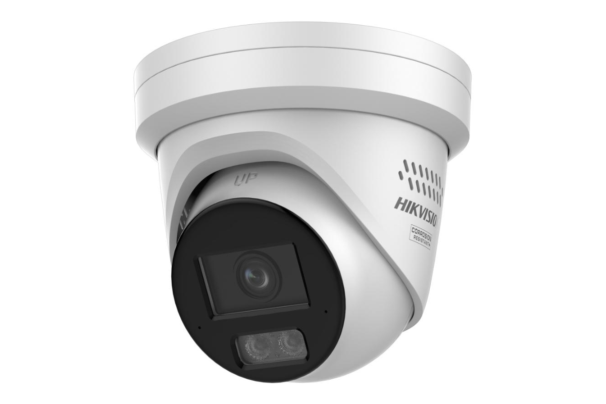 20001805 Hikvision 4MP Smart Hybrid ColorVu 3.0 vaste Turret IP Camera, 2.8mm