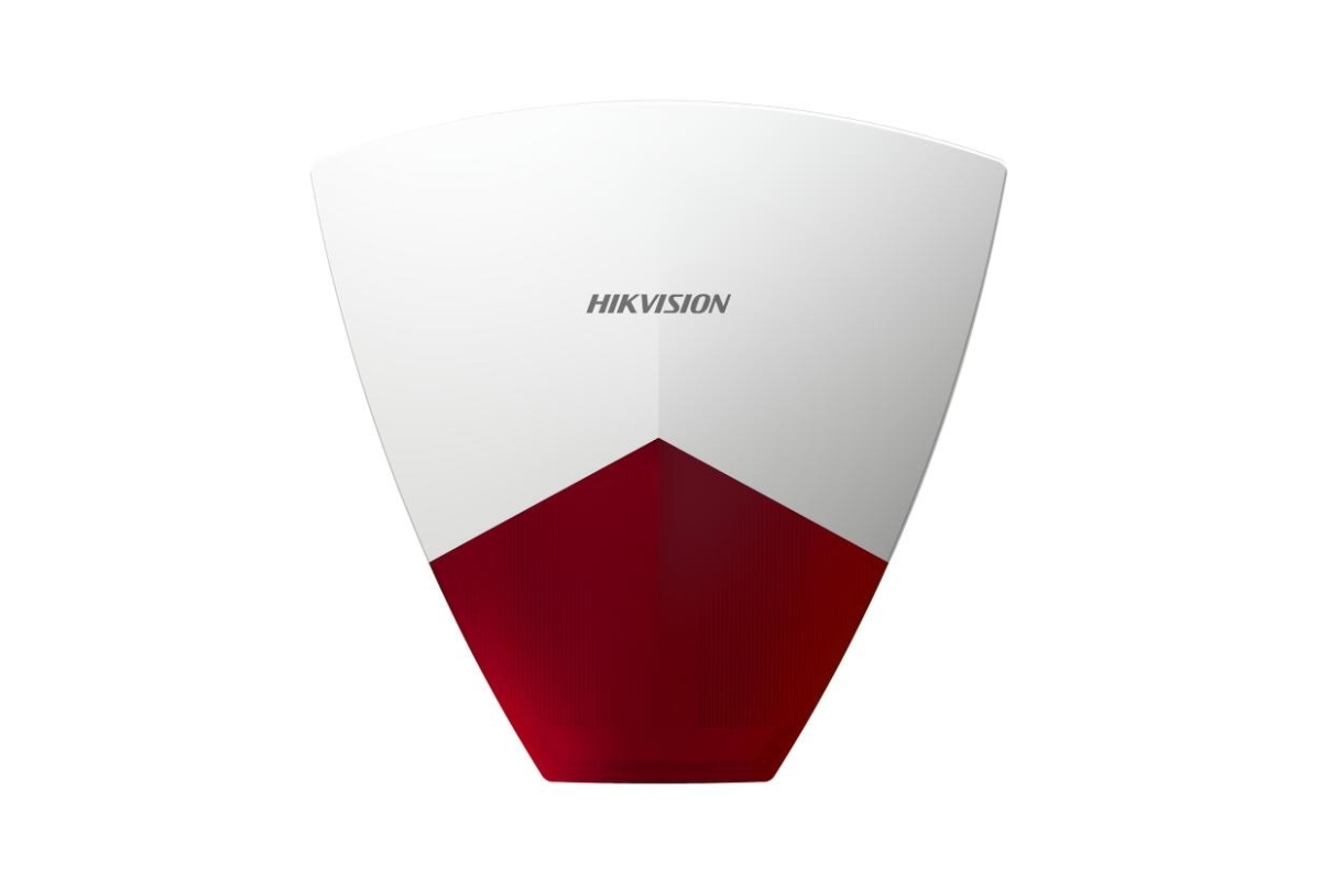 20001857 Hikvision bekabelde externe sirene, rode flits
