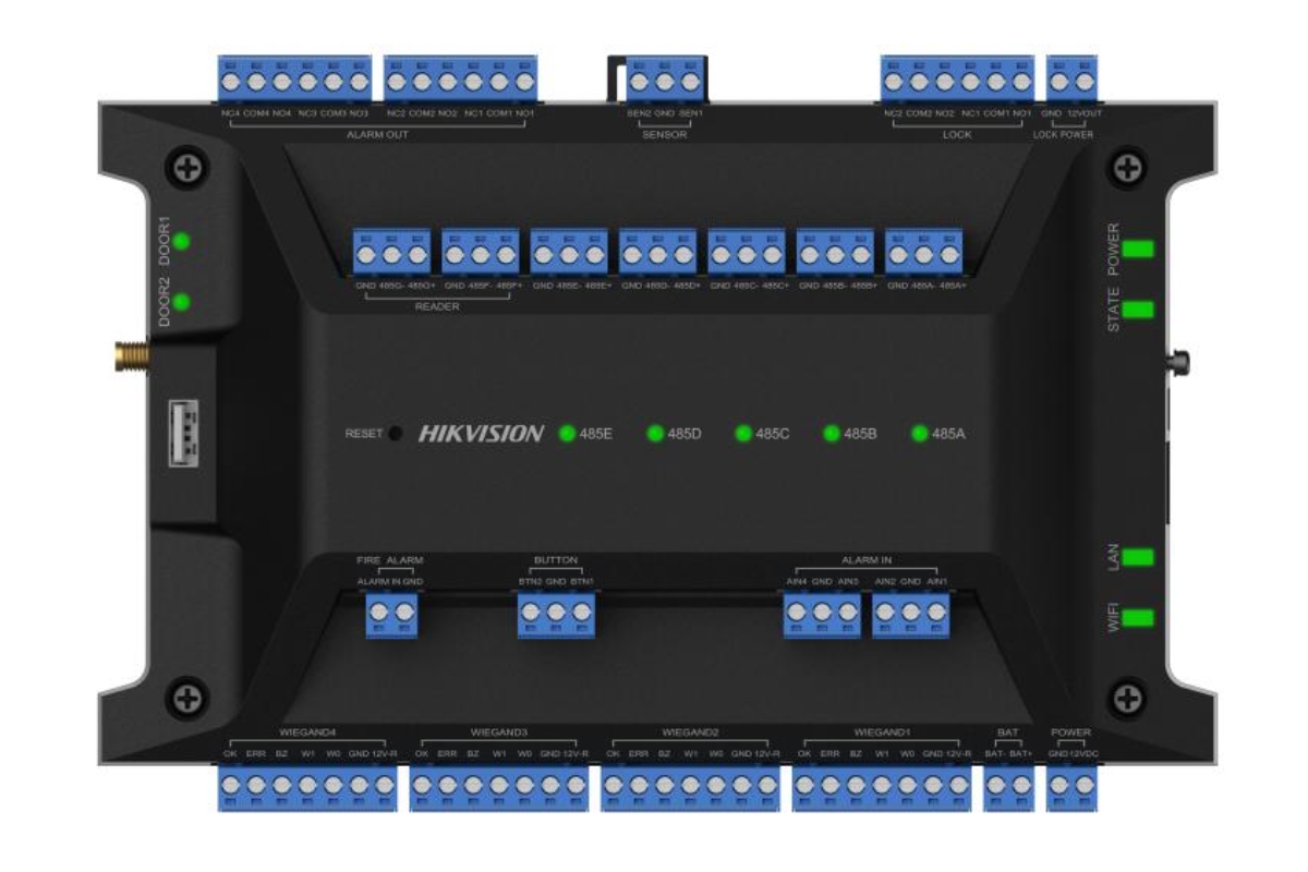 20001940 Hikvision Ultra Series kaart toegang controller voor 2 deuren