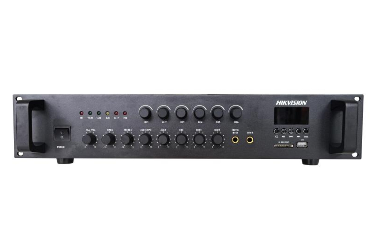 20001969 Hikvision 240 W 6-zone analoge versterker
