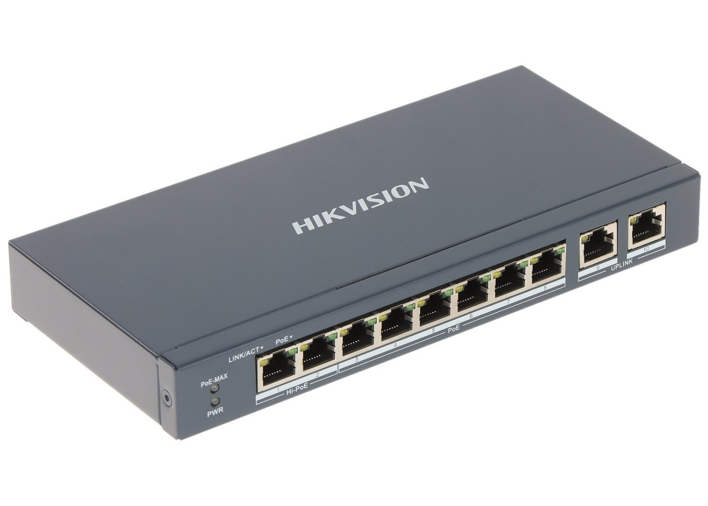 20002213 Hikvision 8-poorts snelle Ethernet Smart PoE Switch