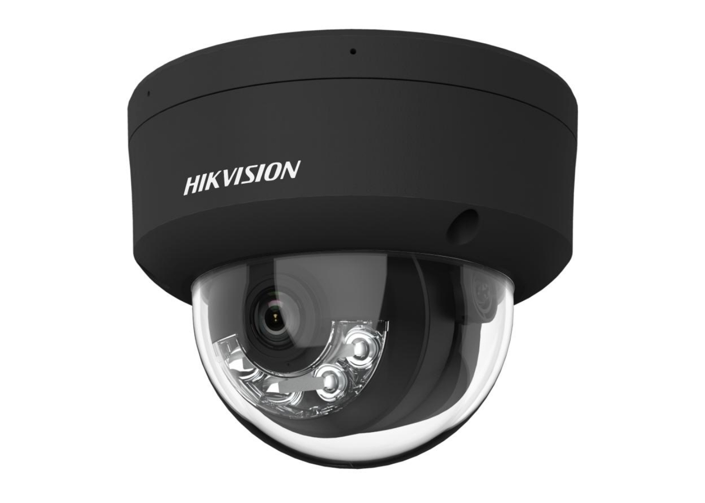 20002399 Hikvision AcuSense 4MP Dome IP Camera, ingebouwde microfoon, IR + wit licht, 2.8mm, zwart