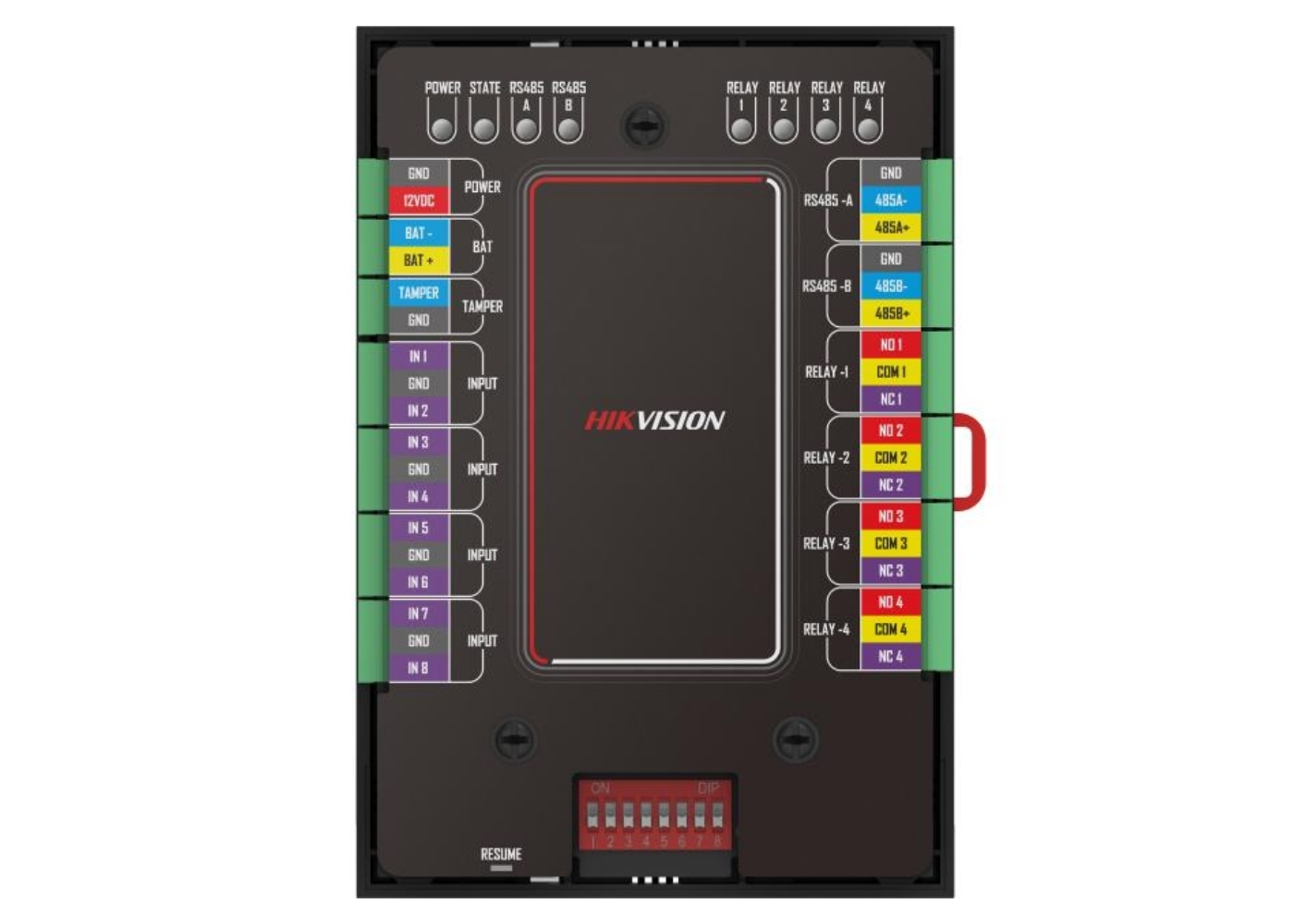 20002423 I/O uitbreidingsmodule voor professionele toegangscontrole – 8 inputs & 4 outputs