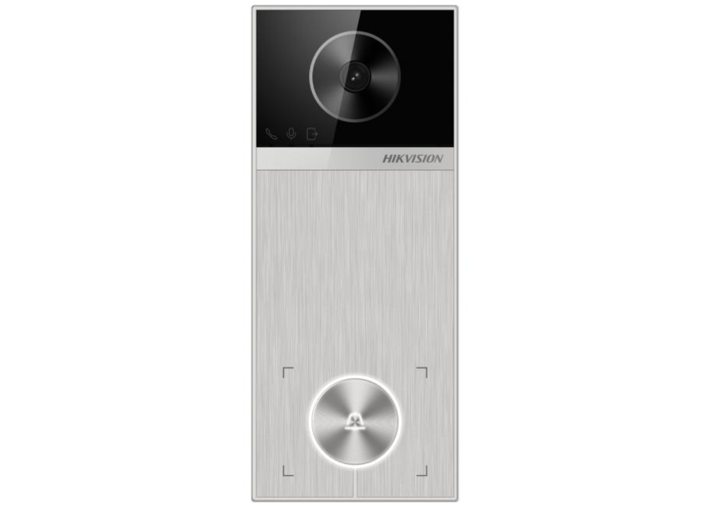20002438 Hikvision IP Villa Deurstation 4MP, PoE 12VDC, mifare, Wifi, aluminium afwerking