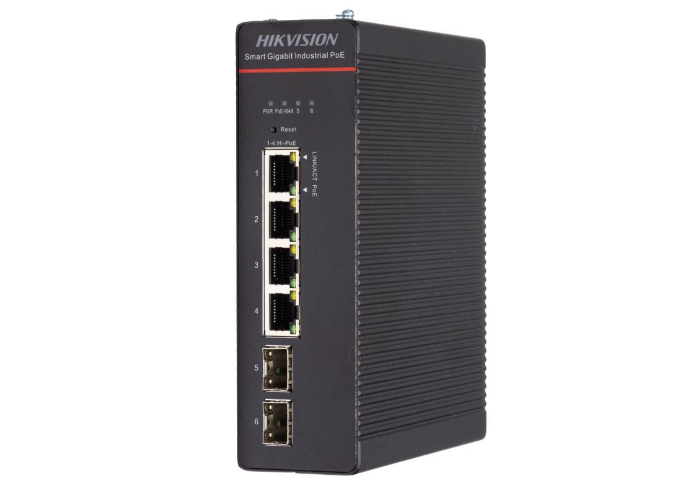 20002474 Hikvision 4-poorts Gigabit Smart Managed Industrial POE-switch