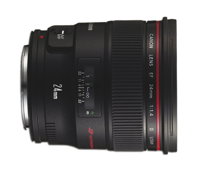2000942 Canon lens 24mm, f/1.4, auto iris