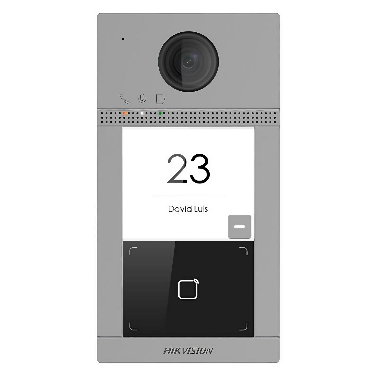 20011160 Hikvision video IP deurbel, 1 drukknop, IK08/IP65, PoE
