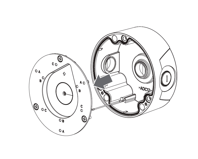 20037010 Pelco aansluitdoos voor Sarix Value Outdoor IMV reeks