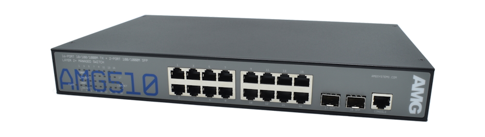 20065062 Managed Switch 16 x 1GBT & 2 x 1GFX SFP, 19", 0-50°C