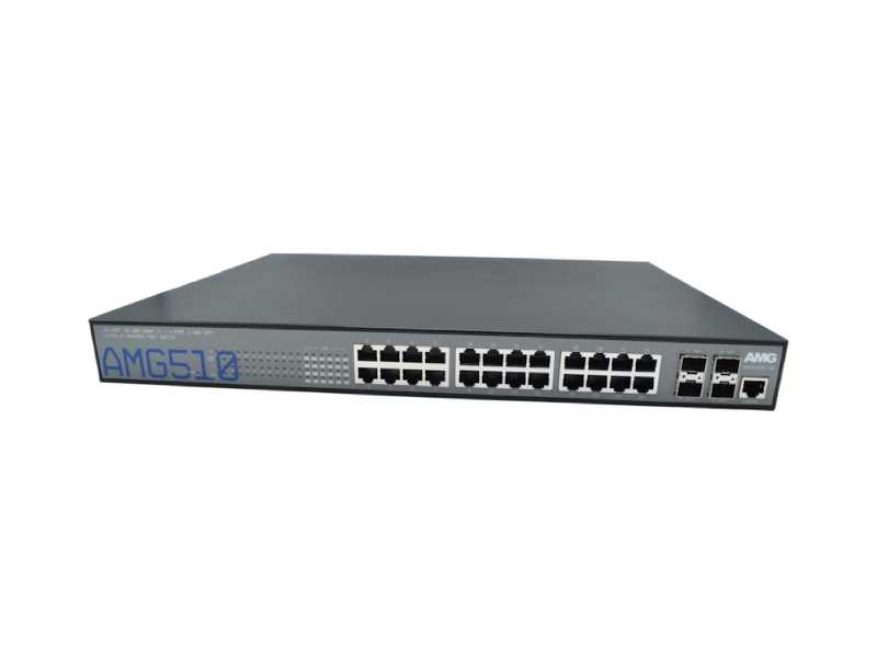 20065068 Managed Switch 24 x 1GBT PoE 30W & 4 x 10GFX, 19", 0-50°C