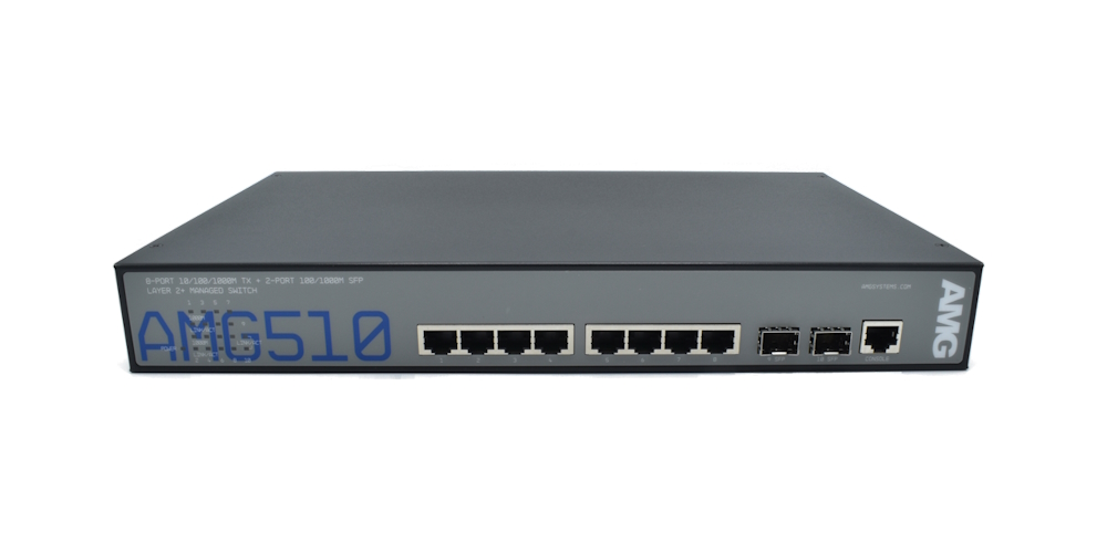 20065073 Managed Switch 8 x 1GBT & 2-poorts 1GFX SFP, 19", 0-50°C