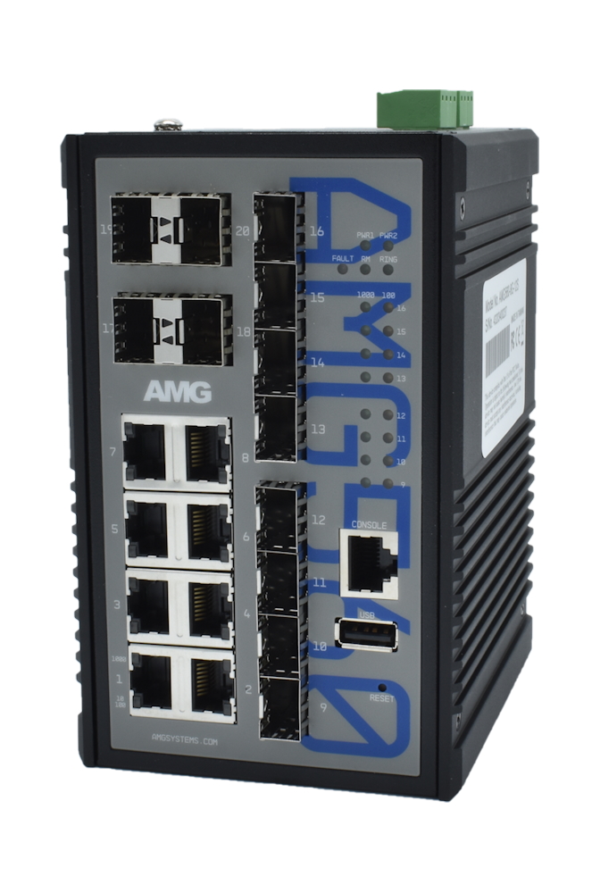 20065106 Industrial Managed Switch 8 x 1GBT & 12 x 1GFX SFP