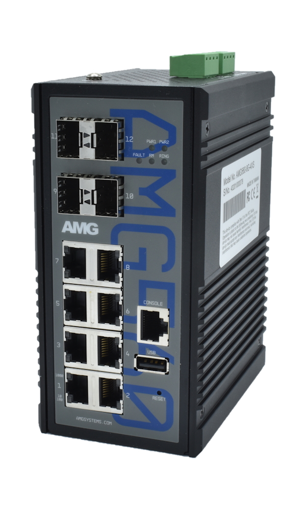 20065107 Industrial Managed Switch 8 x 1GBT & 4 x 10GFX SFP