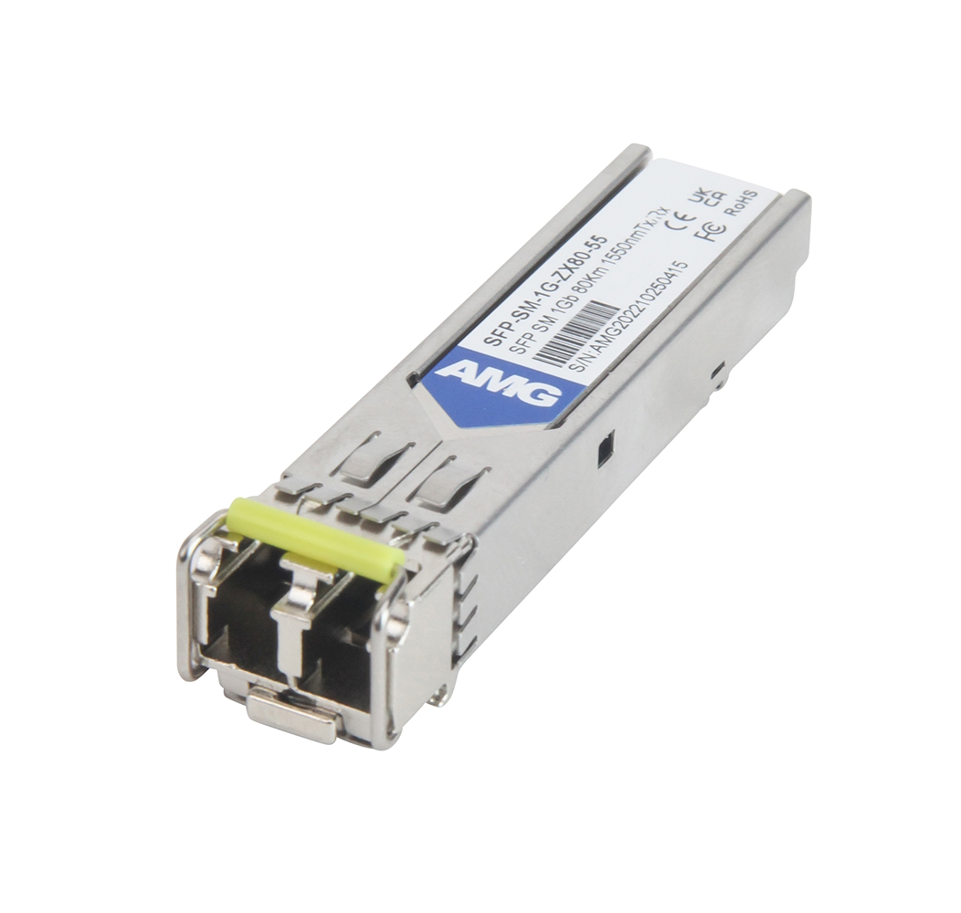 20065133 SFP Singlemode, 1Gb, 2 Fibers, 80Km, LC Connectors, 1550nm Tx/Rx, -40°C tot +85°C, DDM