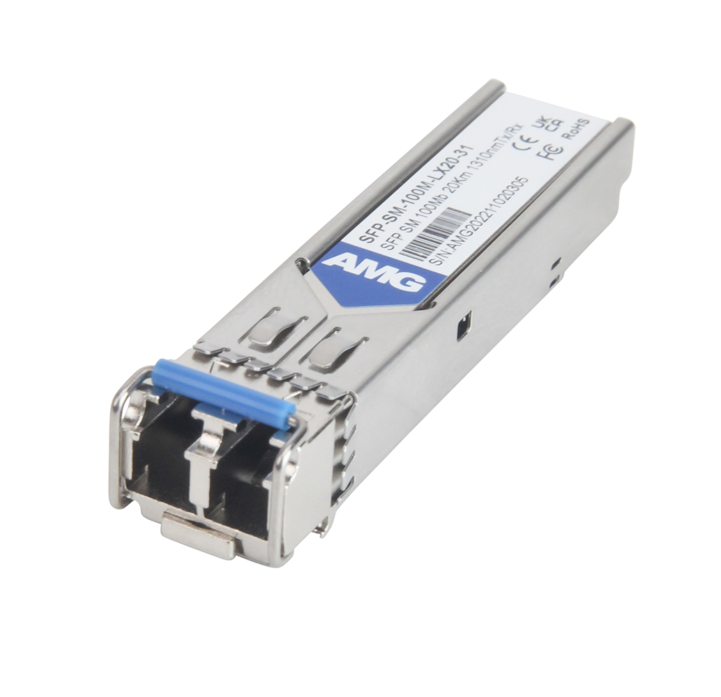 20065134 SFP Singlemode, 100Mb, 2 Fibers, 20Km, LC Connectors, 1310nm Tx/Rx, -40°C tot +85°C, DDM