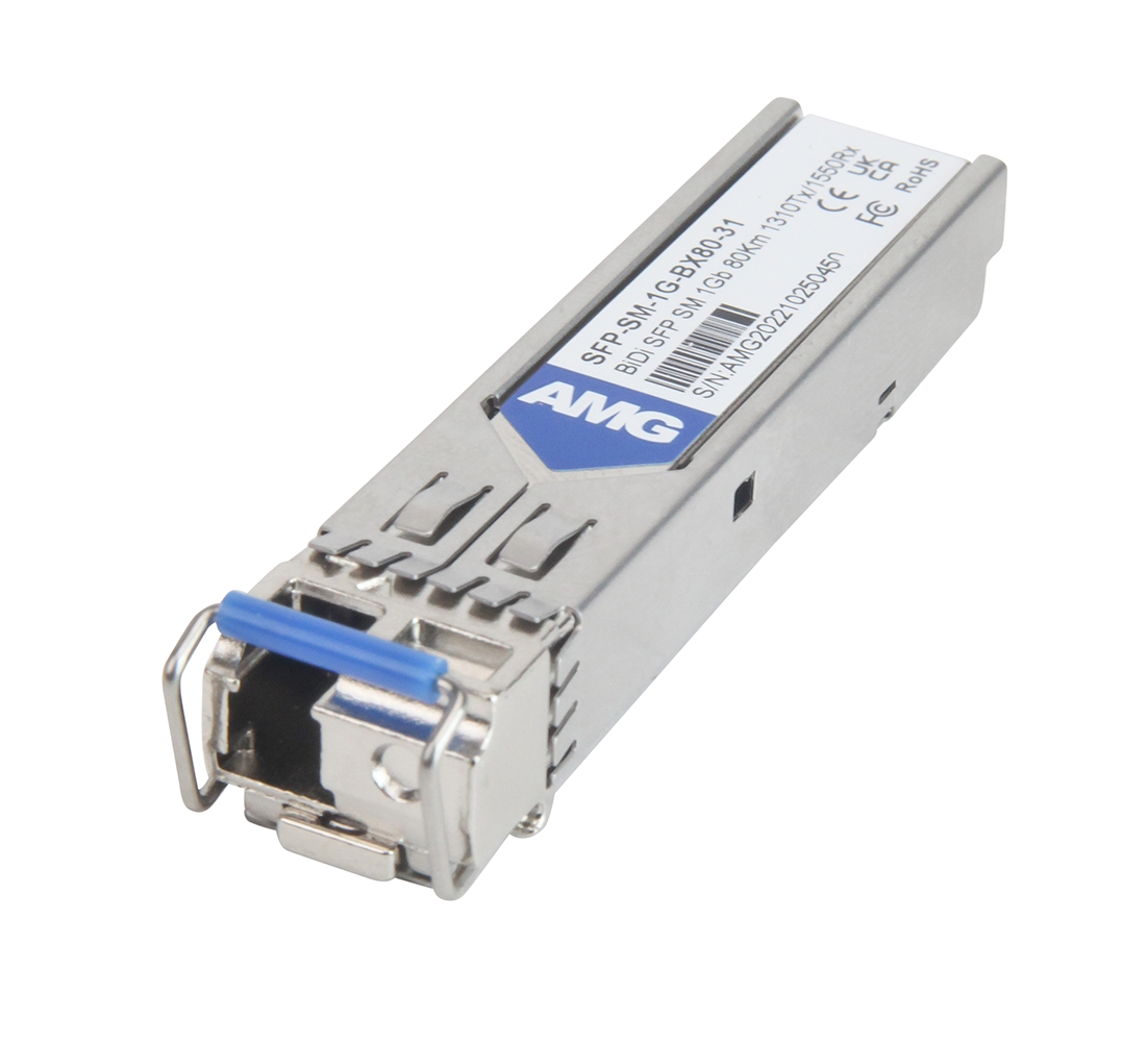 20065136 SFP Singlemode, 1Gb, 1 Fiber, 80Km, LC Connector, 1310nm Tx / 1550nm Rx, -40°C tot +85°C, DDM