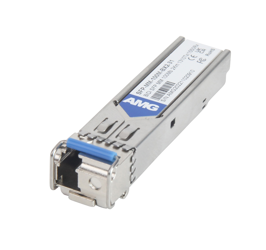 20065143 SFP Multimode, 100Mb, 1 Fiber, 2Km, LC Connector, 1310nm Tx / 1550nm Rx, -40°C tot +85°C, DDM