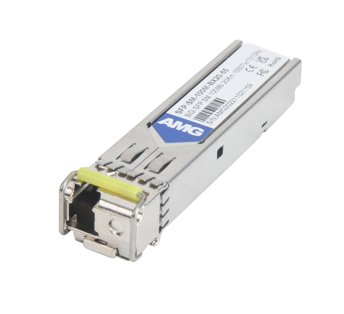 20065144 SFP Singlemode, 100Mb, 1 Fiber, 20Km, LC Connector, 1550nm Tx / 1310nm Rx, -40°C tot +85°C, DDM