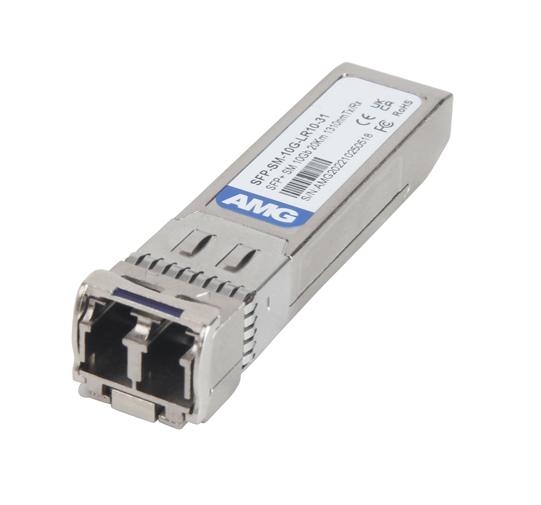 20065149 SFP+ Singlemode, 10Gb, 2 Fibers, 10Km, LC Connectors, 1310nm Tx/Rx, -40°C tot +85°C, DDM