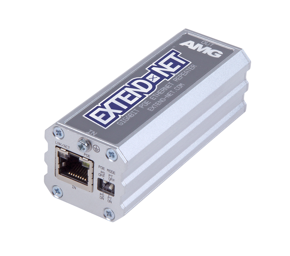 20065208 1 kanaals Ethernet repeater 30W PoE passthrough