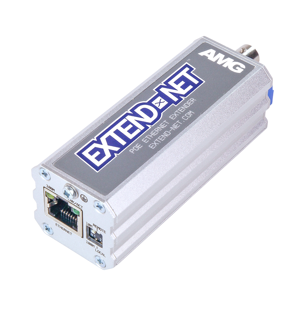 20065219 1 kanaals Ethernet extender over Coax 30W  PoE passthrough