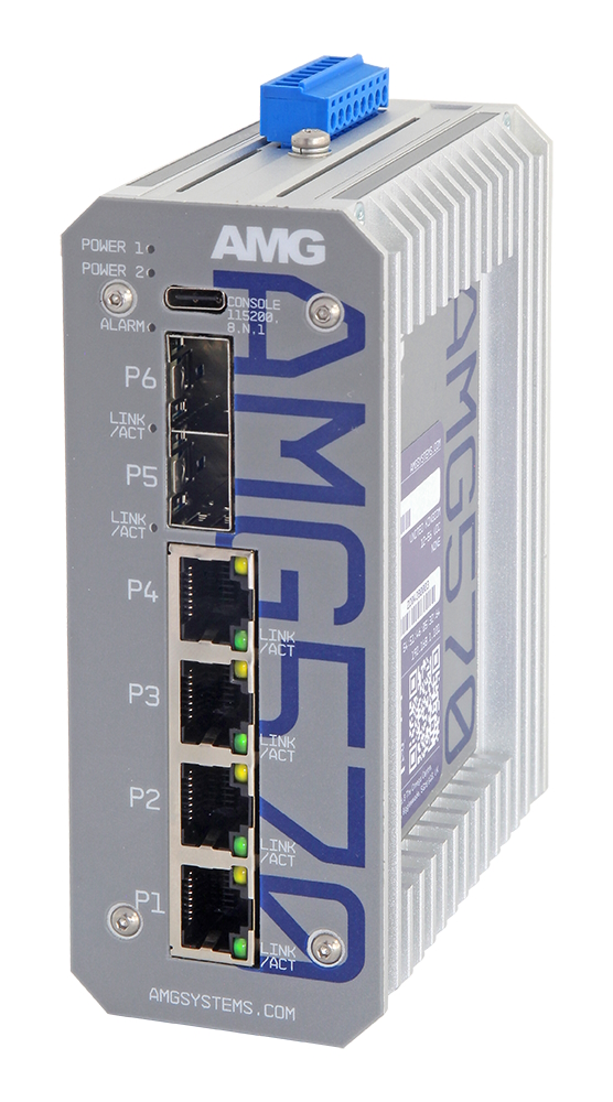 20065229 Industrial Managed Switch 4x1GBT & 2 x 2,5GBFX SFP Ports